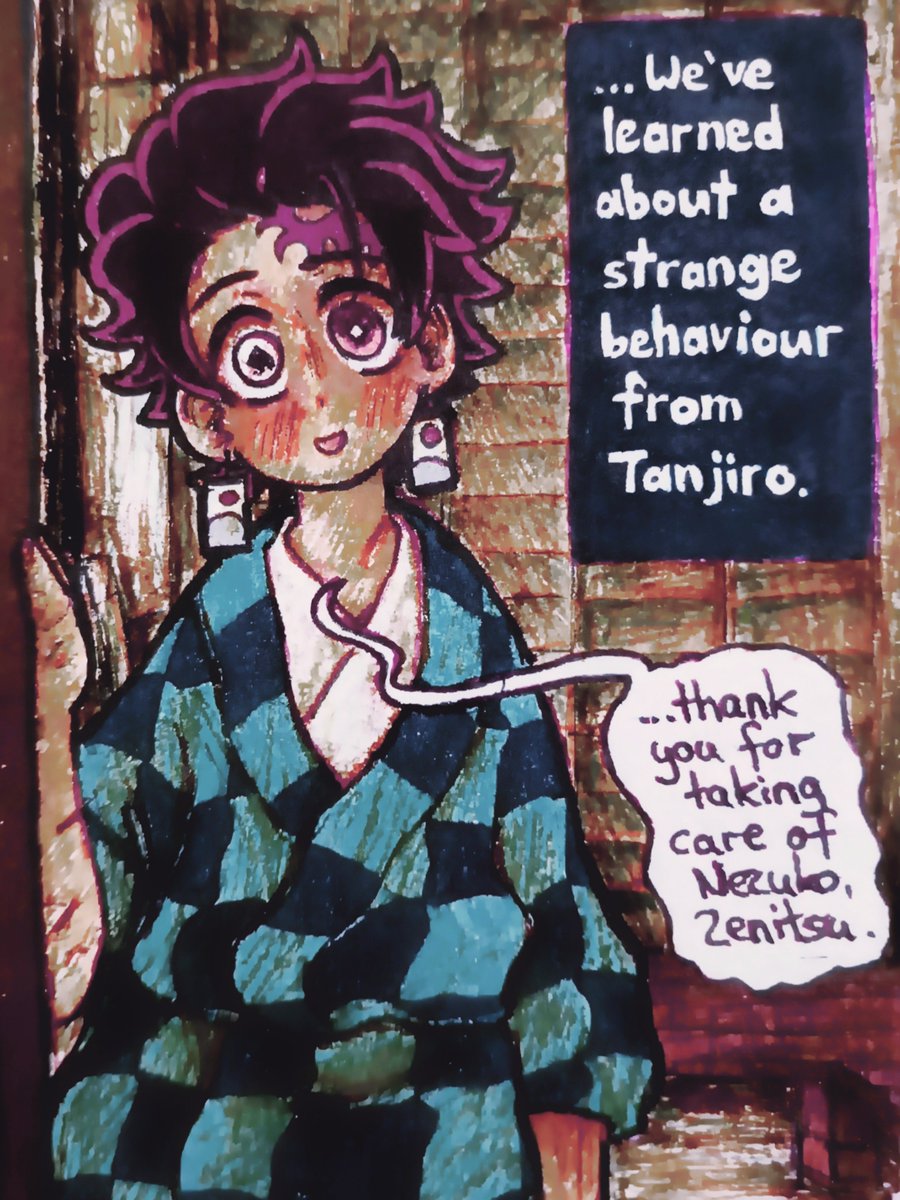 pawmisan's tweet photo. A comic about Tanjiro having PTSD after the events of the story. (16 Pages; ⚡🎴)

CW: self h*rm

(1/5) https://t.co/098pc8e4vl