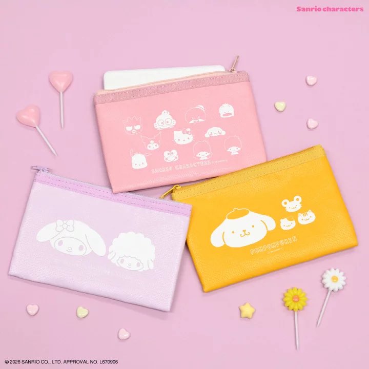 coco_home__'s tweet photo. サンリオのモバイルバッテリーの発火防止ポーチに新作出てる…！全部かわいい♡ https://t.co/f0sW3m5m6I