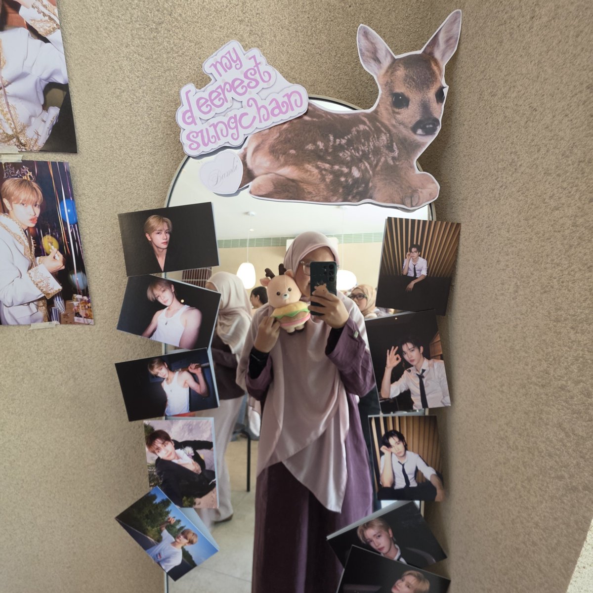 qohpisusu's tweet photo. Thankssss @deardeersc for the cafe event,,, so full of deer sperti kembali ke habitat 🫶🏻🫰🏻💕🧡 #MyDeerestSC https://t.co/677BU3QjBo