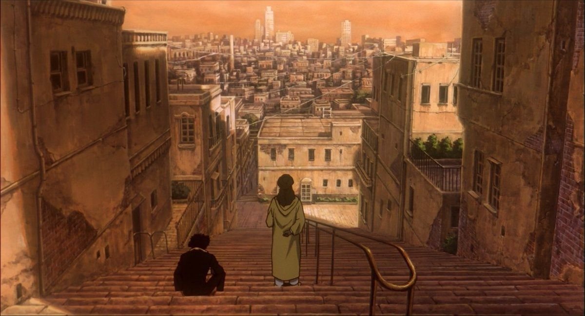 SciFiArchives's tweet photo. The stunning backgrounds of Cowboy Bebop (1998) https://t.co/zcn49p1OUl