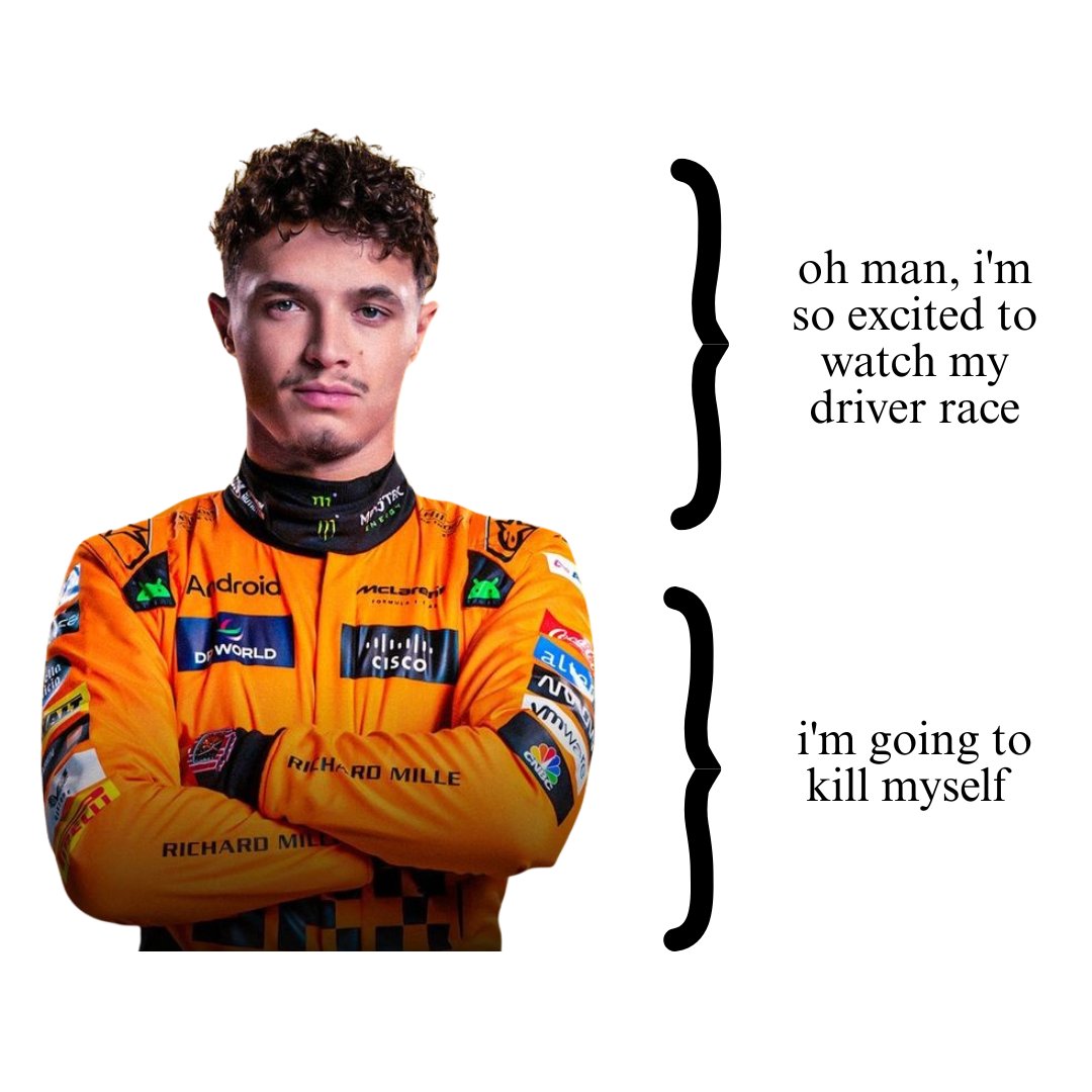 norriswraps's tweet photo. yeah life as lando norris fan: https://t.co/drA1CHsAuh