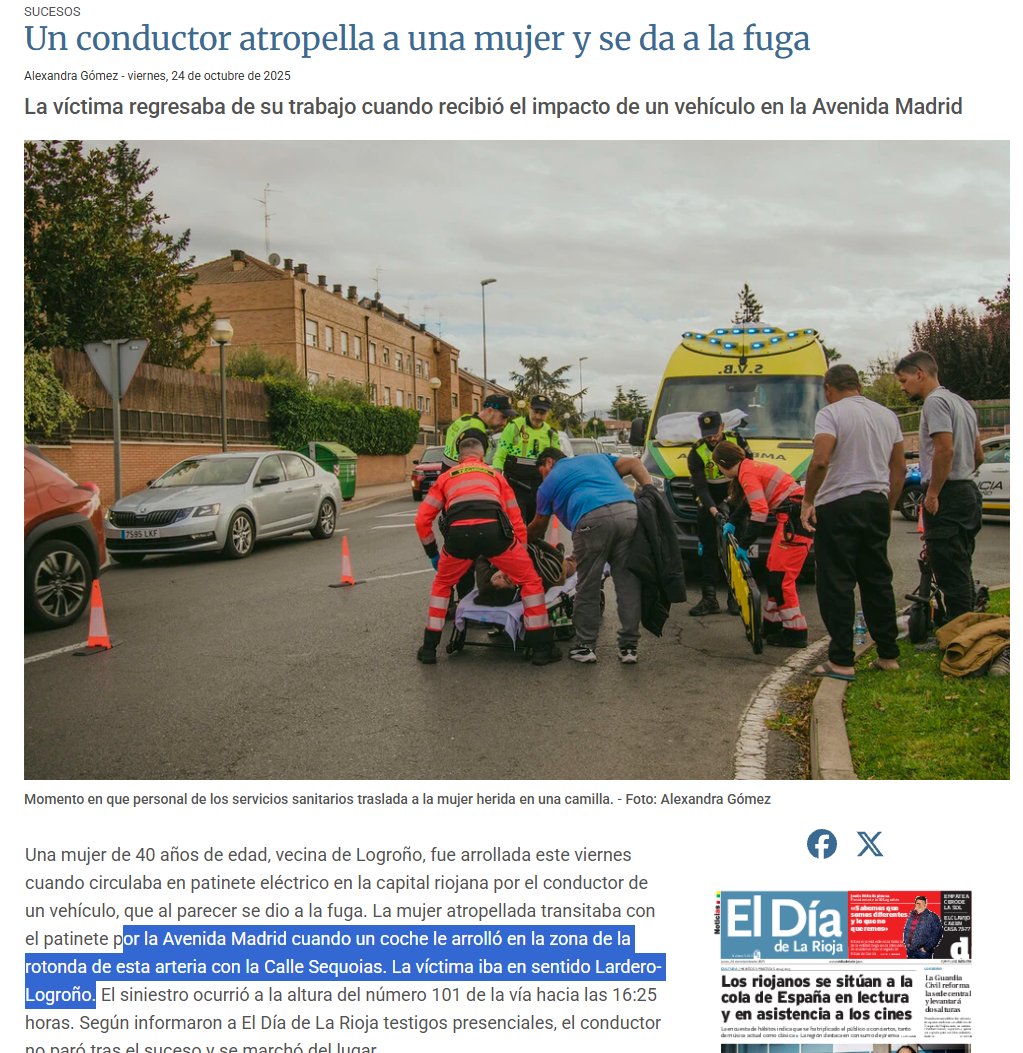 ciudadanabici's tweet photo. @NueveCuatroUno ¿Se va entendiendo mejor por qué @aytologrono obligó a @lariojaorg a alterar irregularmente el proyecto europeo de carril🚲a #Lardero en el "sostenible" pelotazo de #Ramblasque eliminando medidas de seguridad para desdoblar #AvMadrid como una autopista urbana por #AvDeLaSierra?🚳 https://t.co/Vqg5UayGVA