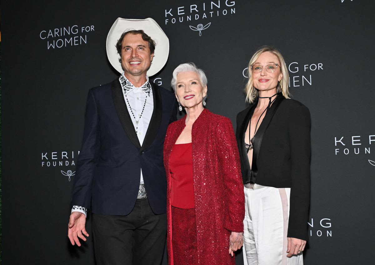 mayemusk's tweet photo. A wonderful evening at the 5th Annual Kering Foundation Caring for Women Gala, with @kimbal and @christianamusk An important cause. Thank you @KeringGroup #CaringForWomen https://t.co/jK0p36wHTR