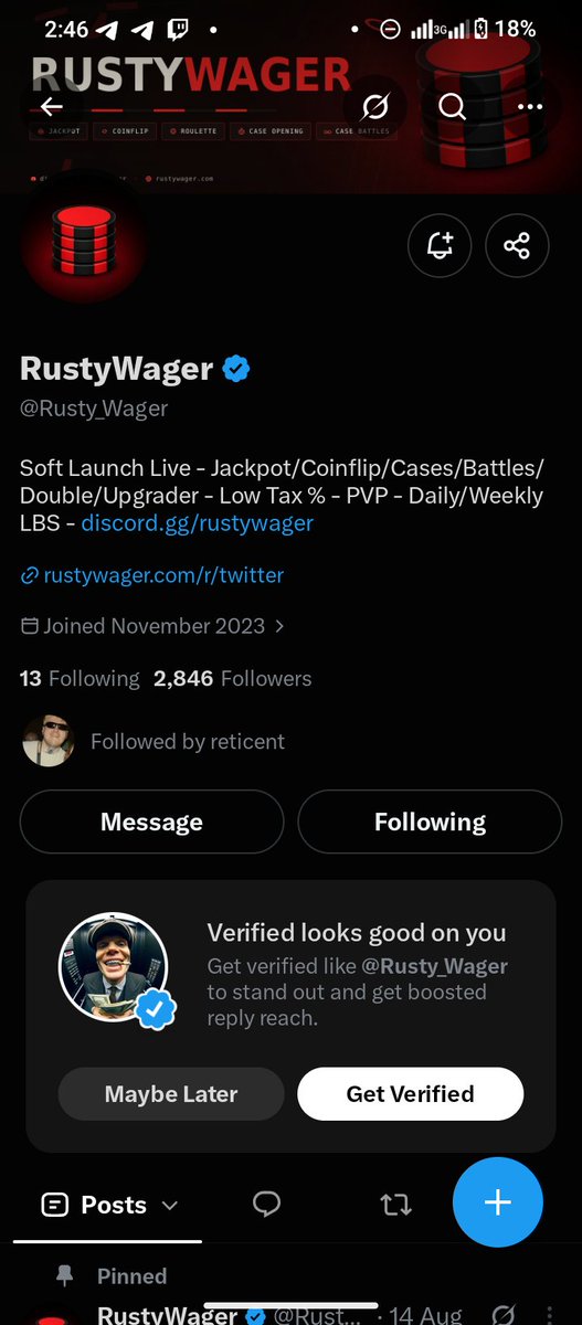 rocketman11321's tweet photo. @gerbgambles @Rusty_Wager Done https://t.co/LnpHJaVThm