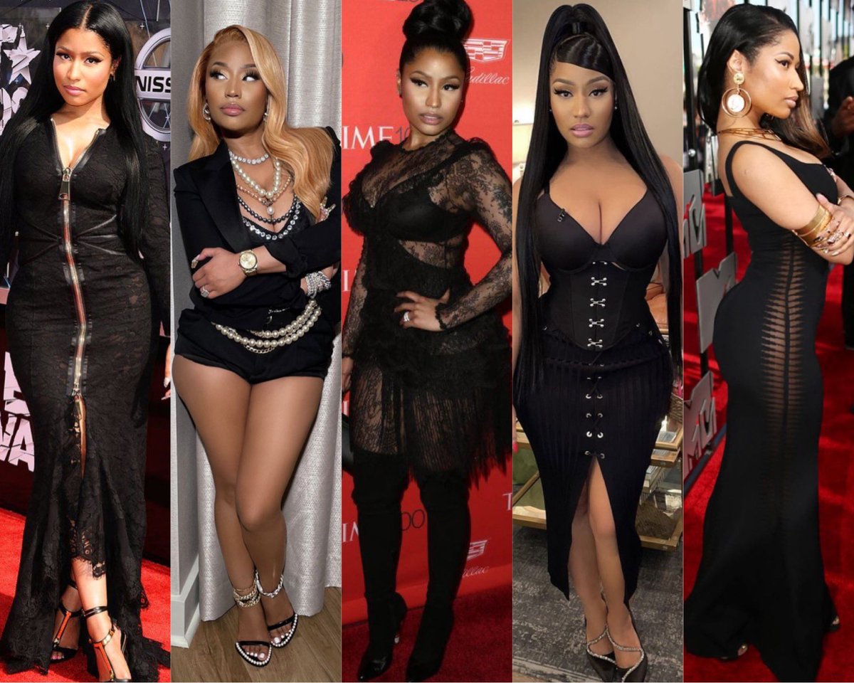 nickimymotherrr's tweet photo. One thing about Nicki Minaj… she gon eat up a black outfit EVERYTIME. https://t.co/n79tOi3eio