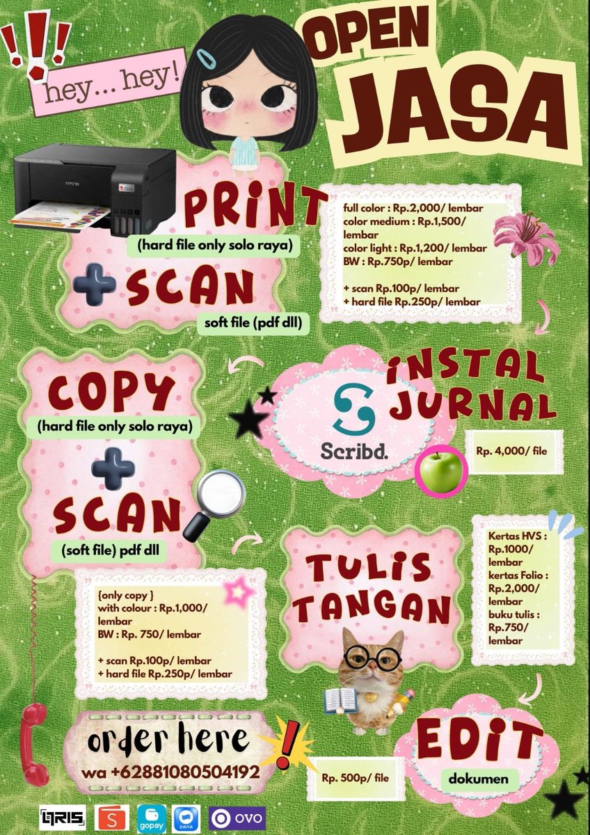 lliyple's tweet photo. wts jasa unduh jurnal Scribd, print+ scan (pdf,jpg, word), jasa tulis, jasa edit dokumen, jasa convert file, jasa edit vidio only capcut 

🧺 https://t.co/wt2MQTjv62
#zonauang #viral #zonajajan https://t.co/hsLowsY8Lq
