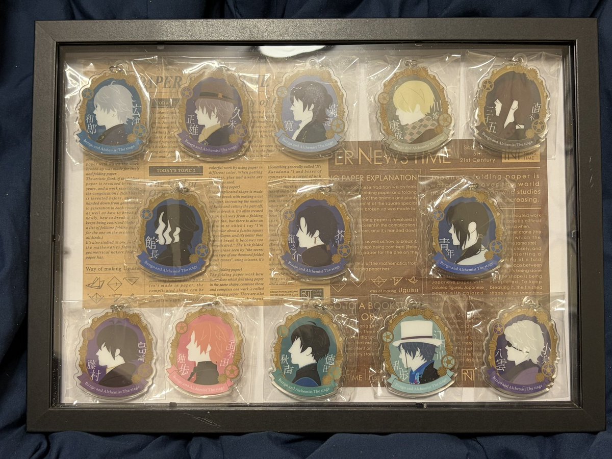 escroc_Amethyst's tweet photo. 今回の文劇グッズのカメオ、こういう風に飾りました！
明日、足りない分を買ってきてもう1個作ります( ･ㅂ･)و ̑̑
(額縁3つを重ねまし���！) https://t.co/Jhvx1ibggV