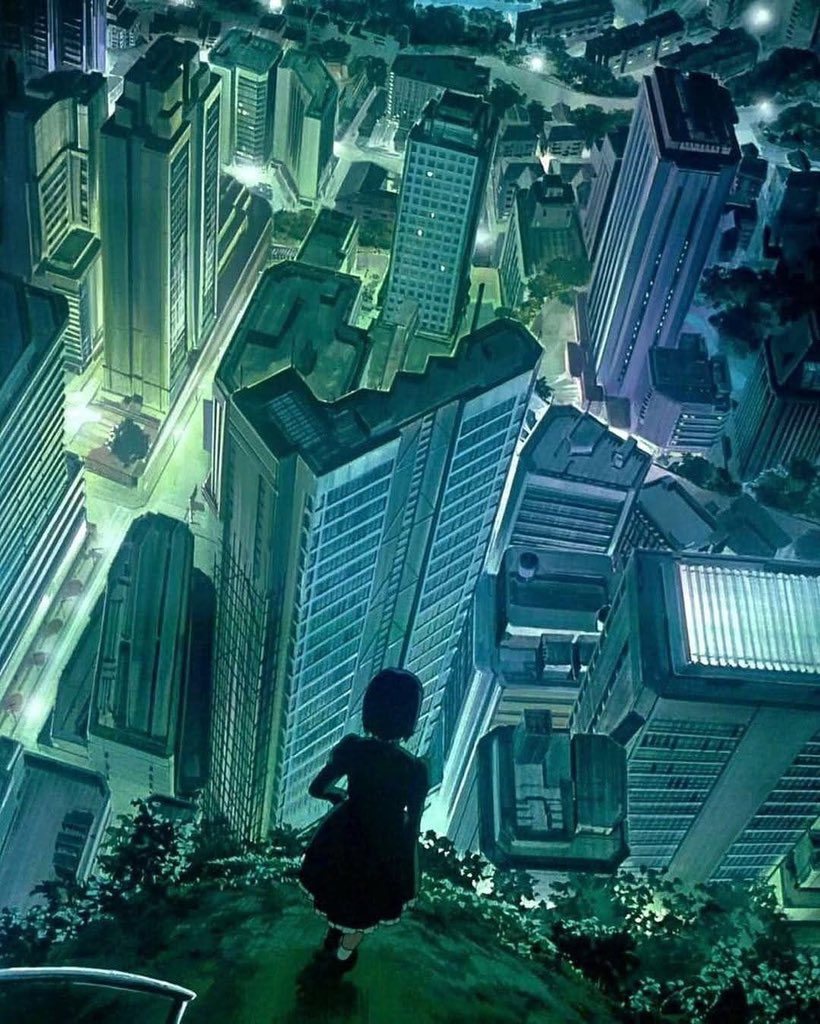 SciFiArchives's tweet photo. Gorgeous landscapes from Ghost in the shell https://t.co/C4A1g7mkja
