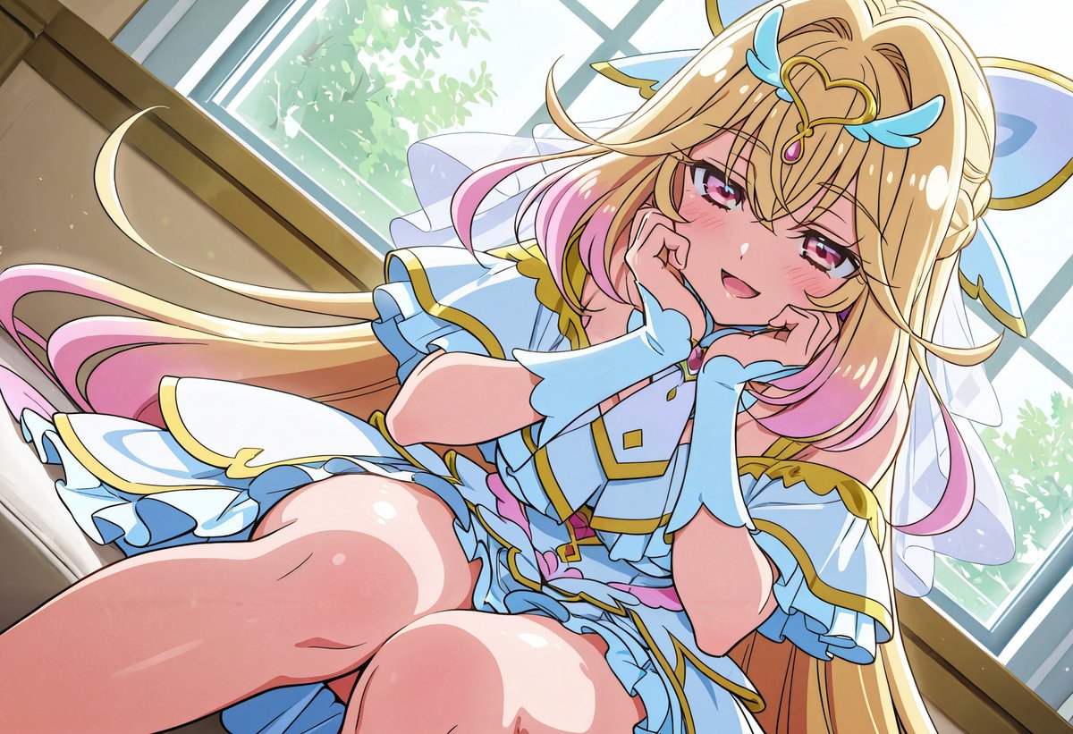 rack2525's tweet photo. 「今日の謎、ひとつだけ解けたよ」

それはね――

あなたがここに来てくれると
私、ちょっと嬉しくなるってこと。

……これが私の答え♪

#キュアアルカナ #名探偵プリキュア #プリキュア #AIイラスト #AIart https://t.co/fVypd6n2fq