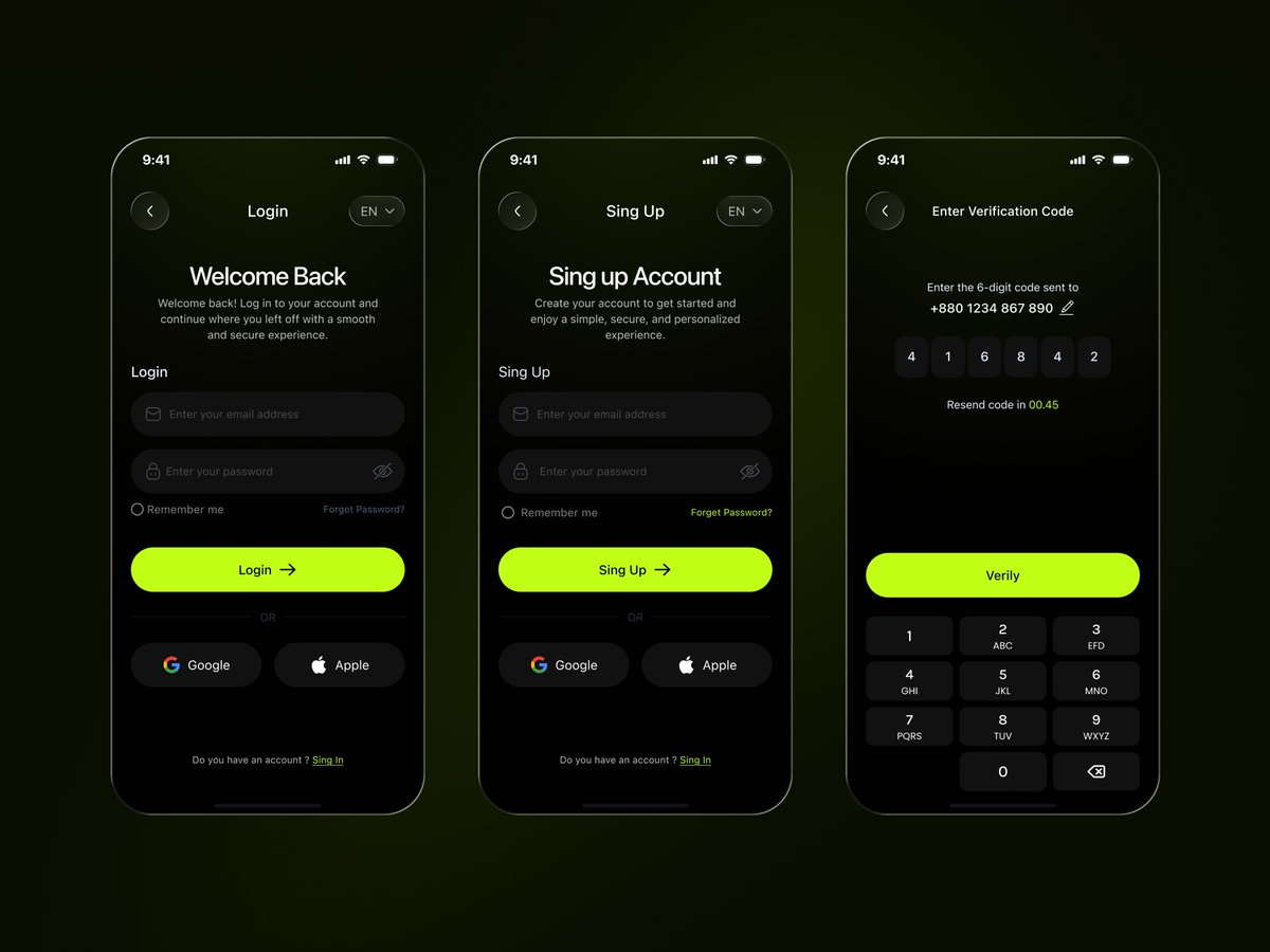 dorrystudio01's tweet photo. Modern Fintech Mobile UI

Let's chat 👋
contact : dorrystudio@gmail.com
Whatsapp : +8801914613728
Telegram : @Mohinhossain01

#Fintech #FinanceApp #BankingApp #MobileUI  #AppDesign #FintechDesign #MobileAppDesign  #DarkMode #LoginUI #SignupUI  #OTP  #UXDesign #ProductDesign https://t.co/nxcW5LZplS