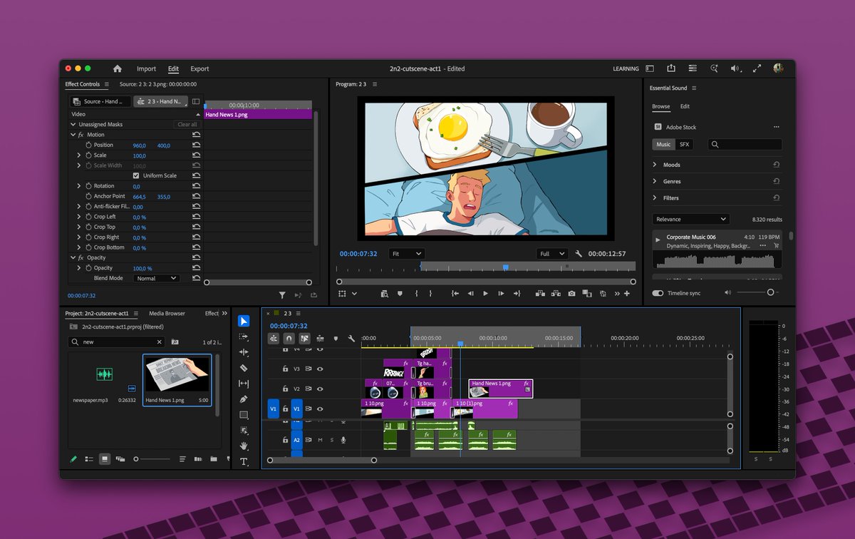 shrallk's tweet photo. what I thought being a #gamedev was: crafting mechanics, ✨designing worlds ✨.

reality: staring at premiere pro for hours with only 7 seconds of footage so far 🙃 https://t.co/HtVDBb5Gv5