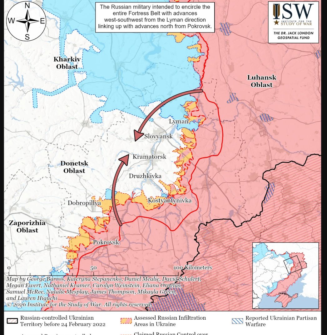 secretsqrl123's tweet photo. this month has been a kick in the teeth for russia. 
the northern pincer from liman is gone, the troops are dead or in retreat.

the south pincer is using up troops at an amazing pace. they have already used up the 90th div, now they are bringing in elements of the 42nd div from the south to try and throw more bodies at the problem. this is eating up the russian army FAST. 

ukraine knows this and they are counter attacking the weak russian assault. if this keeps up russia will end up losing the war over this.