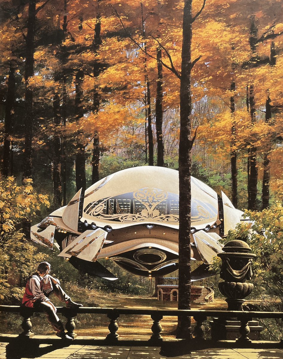 SciFiArchives's tweet photo. Manchu’s sci-fi worlds feel like cities from a future that never happened. https://t.co/imxuwiFrcS