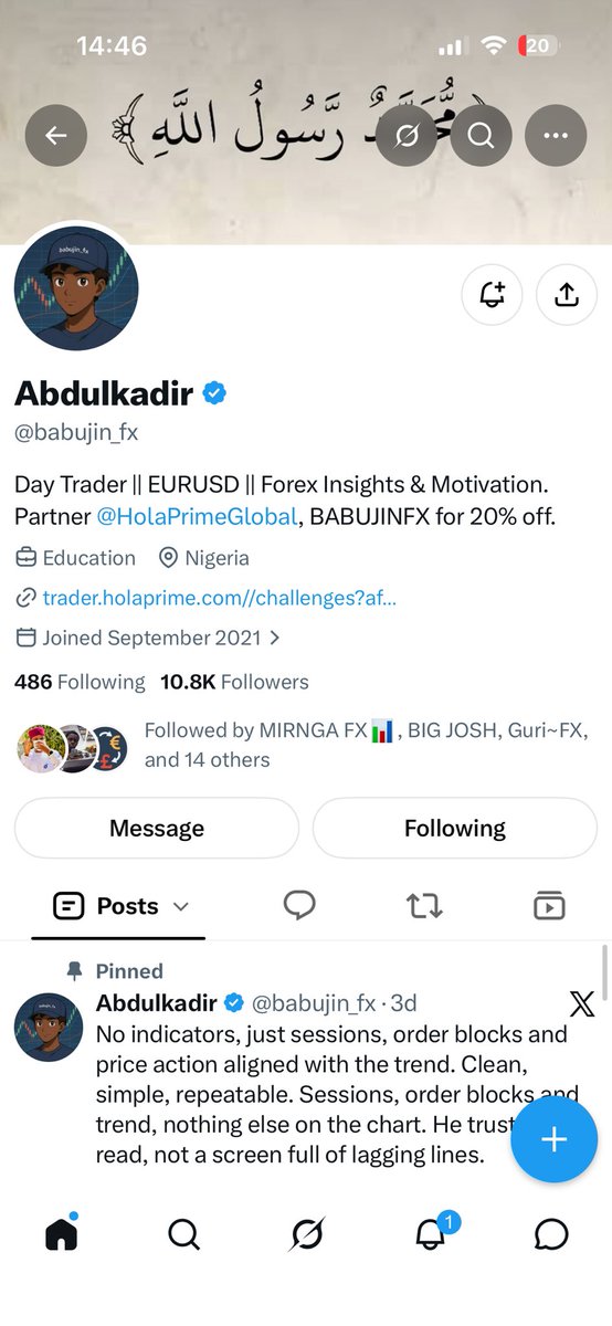 DC_Allison27's tweet photo. @babujin_fx @BiGJOSH401 @EquityEdgeUK @EquitySpace1 Ready for this! 🔥 I’d treat the account like a business, not a lottery ticket. Protect the downside, stay patient, and let every trade follow the plan.

@BiGJOSH401 https://t.co/6FPBmVgpdE