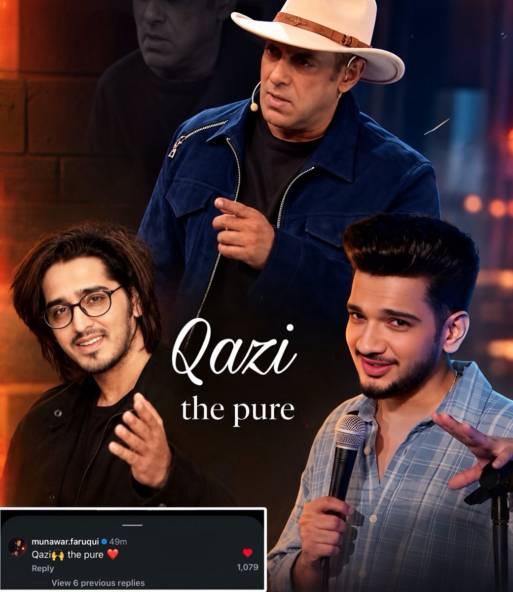 Farhaz65573290's tweet photo. Not every contestant gets respect from a winner… 👀🔥
But when @munawar0018 says 'Qazi 🙌 the pure ❤️', you know @qazitouqeerr is winning hearts beyond the game. 👑❤️" https://t.co/Tr6CSyQTTT
