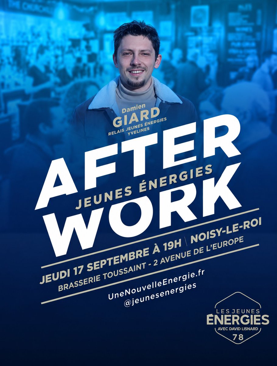 LJEYvelines's tweet photo. La campagne présidentielle 2027 de David Lisnard est lancée ! 🚀

Les Yvelines entrent en piste pour porter le renouveau et le projet de notre génération. 🇫🇷

Rejoins-nous pour notre afterwork de rentrée : 🗓 Jeudi 17 sept. à 19h 📍 Brasserie Toussaint, Noisy-le-Roi (78) https://t.co/36ivq56XIH