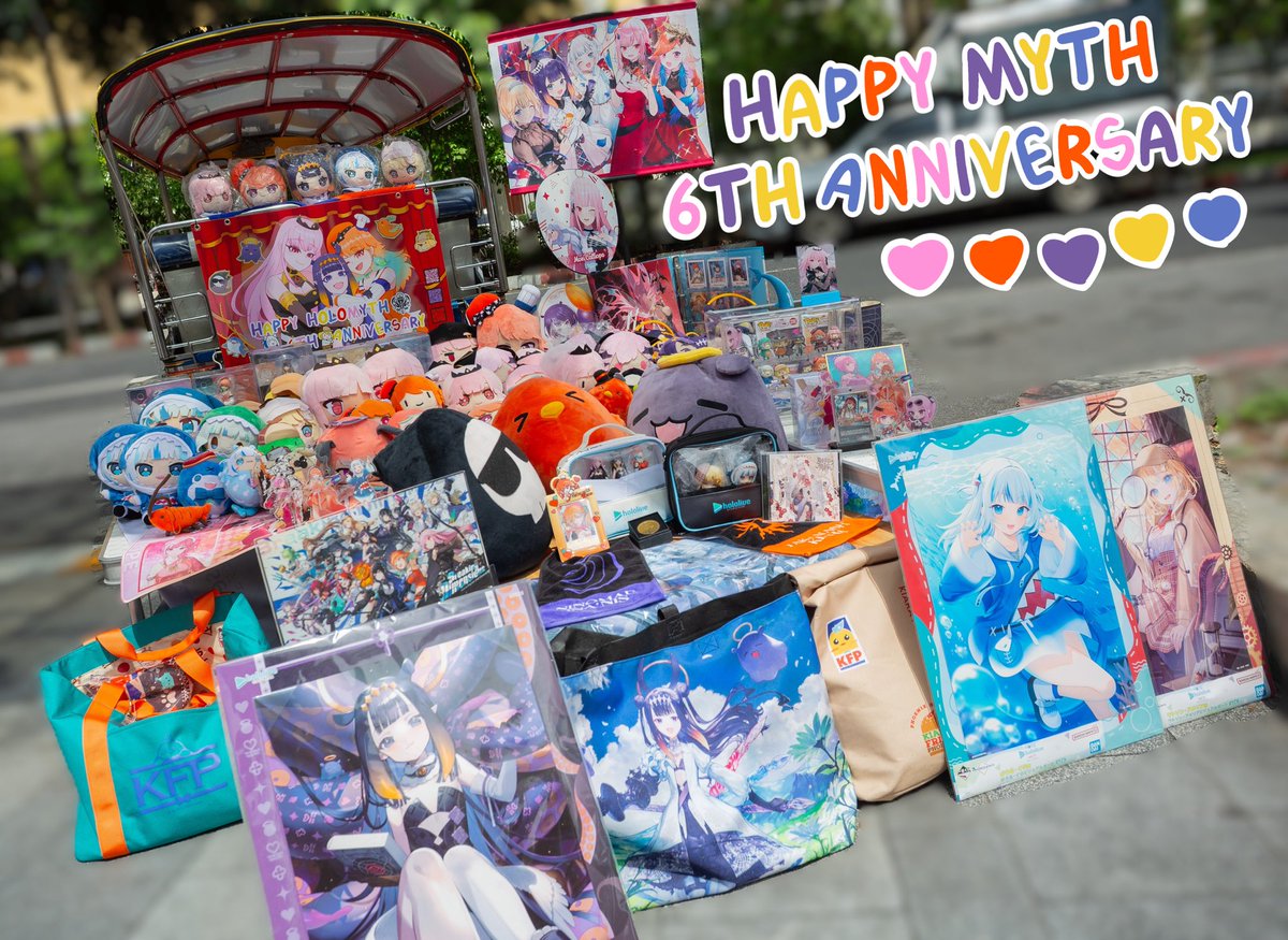 HoloFansTh's tweet photo. We are celebrating 6 years of Myth with a Tuk-Tuk project!🩷🧡💜💛💙

Thank you for all the wonderful 
memories and happiness you’ve given us over the years.

And a huge thank you to everyone who joined the celebration!

ขอขอบคุณทุกคนมากๆที่มาร่วมงานนี้ 🎉

#Myth6Years #holocheer https://t.co/VT90M3Ylb7