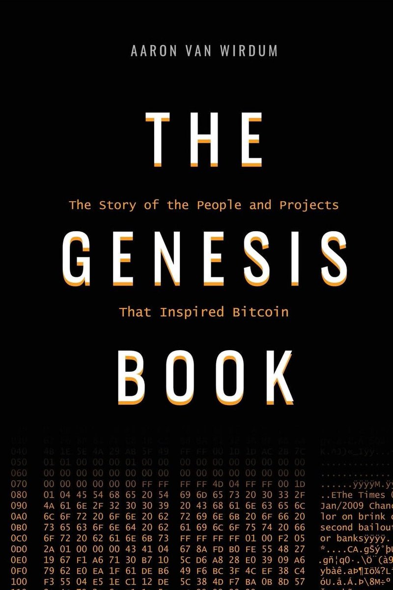 anarchy_dot_gov's tweet photo. The Genesis Book by @AaronvanW is incredible! Very informative and entertaining!

It's essential reading for anyone interested in p2p digital cash. You can understand how we got here, and where we should be going with our struggle to build alternatives to fiat. https://t.co/Dj8cevqR9v