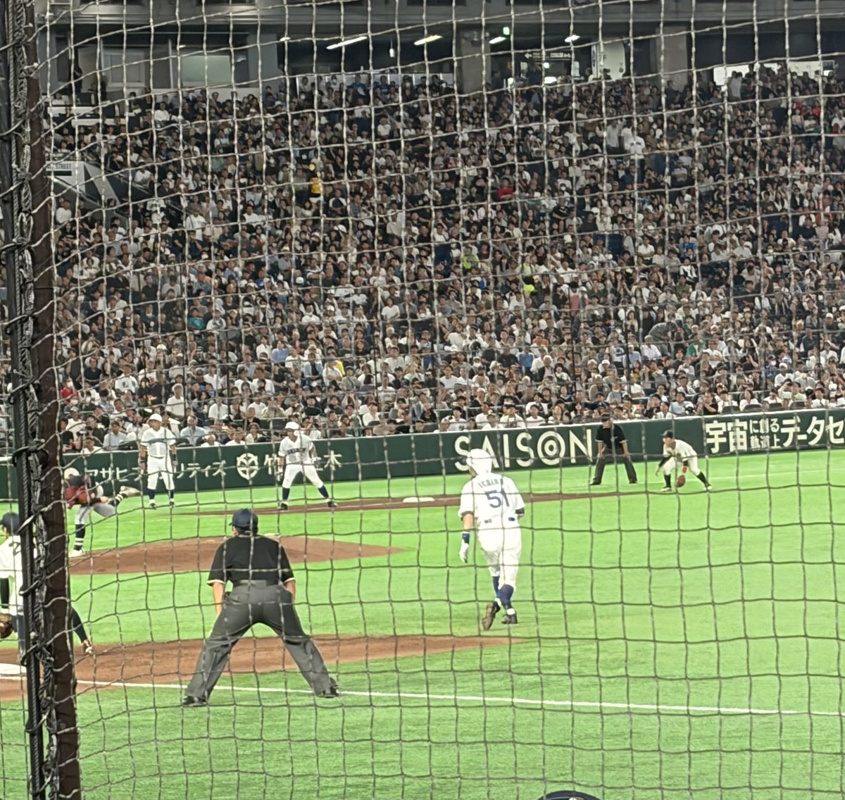ganbaruru's tweet photo. 今日は待ちに待った『高校野球女子選抜VSイチロー選抜KOBE CHIBEN』を観戦！

画面の中でしか見たことがなかった元メジャーリーガー3人を、生で見れる日が来ようとは。。

最後の選手インタビューでは思わず感動しちゃいました🥹 https://t.co/5F4RTChJ0B