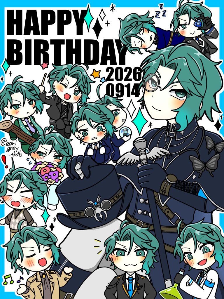 earlgrey_tkdb's tweet photo. ＼誕生日だよ！全員集合！／
1番大好きなS1E14衣装の佑理くんを中心に全員を描いたらﾐｯﾁﾐﾁになりました！

おめでとう。ずっとずっと大好きだよ🫶

#東ディバ絵札 
#衣佐美佑理生誕祭2026
#衣佐美佑理誕生祭2026 https://t.co/zIKBjP5HpU