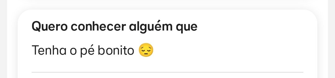 Nath_178's tweet photo. Sei nem o que dizer. 

O cara poderia querer alguém com personalidade, divertida, mas não. 

Quer que tenha o pé bonito 🙃

Mas pelo menos foi sincero kkkkkkk https://t.co/5tyxUDHdn5
