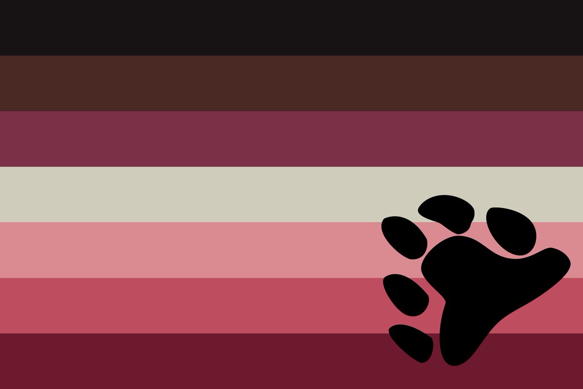 nerdyapr's tweet photo. the sow flag!! A label for black lesbians who are typically larger/heavier-set and noticeably hairy, often with a more rugged or masculine appearance. ᴖᴥᴖ #lesbiantwt https://t.co/V8Rt2QfnFh
