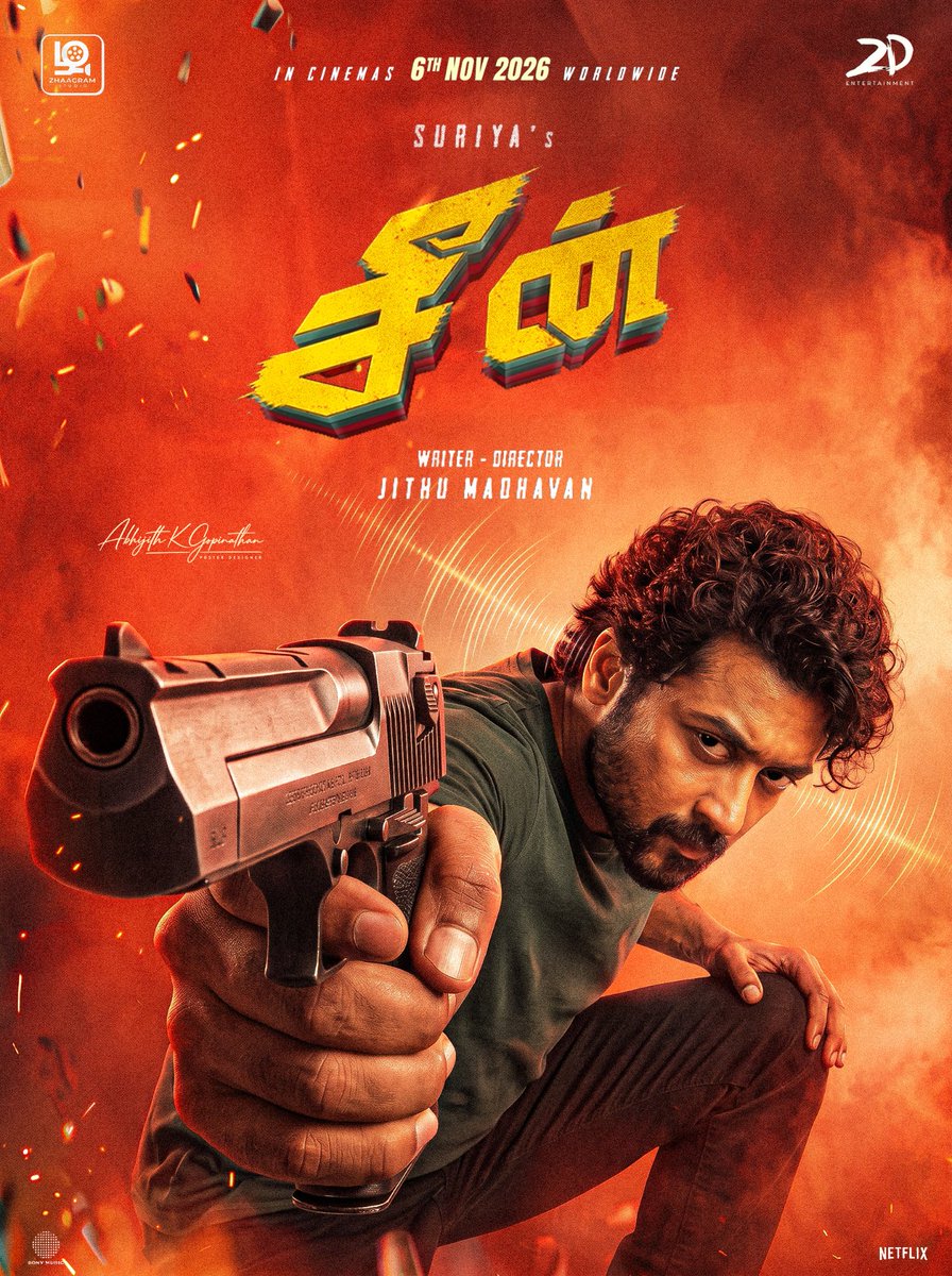 Abhijithksachin's tweet photo. Point-blank intensity! 🔫💥 @Suriya_offl anna locked and loaded in SCENE! Worldwide release on 6th NOV 2026! 🚨⚡
#Scene #SceneMovie #suriya47 #Suriya #TheOneSuriya #JithuMadhavan
@AKSFWA1 @KSF_Offl @SuriyaFansClub @SuriyaFansTeam @TrendsSuriyaKL @Trendz_Suriya 
@suriyaworldwide https://t.co/Vx3FDDOs4w