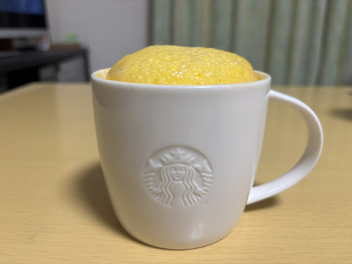 yuiyuui218's tweet photo. マグカップケーキをつくりました
#モコモコ https://t.co/boe4qb8IVP