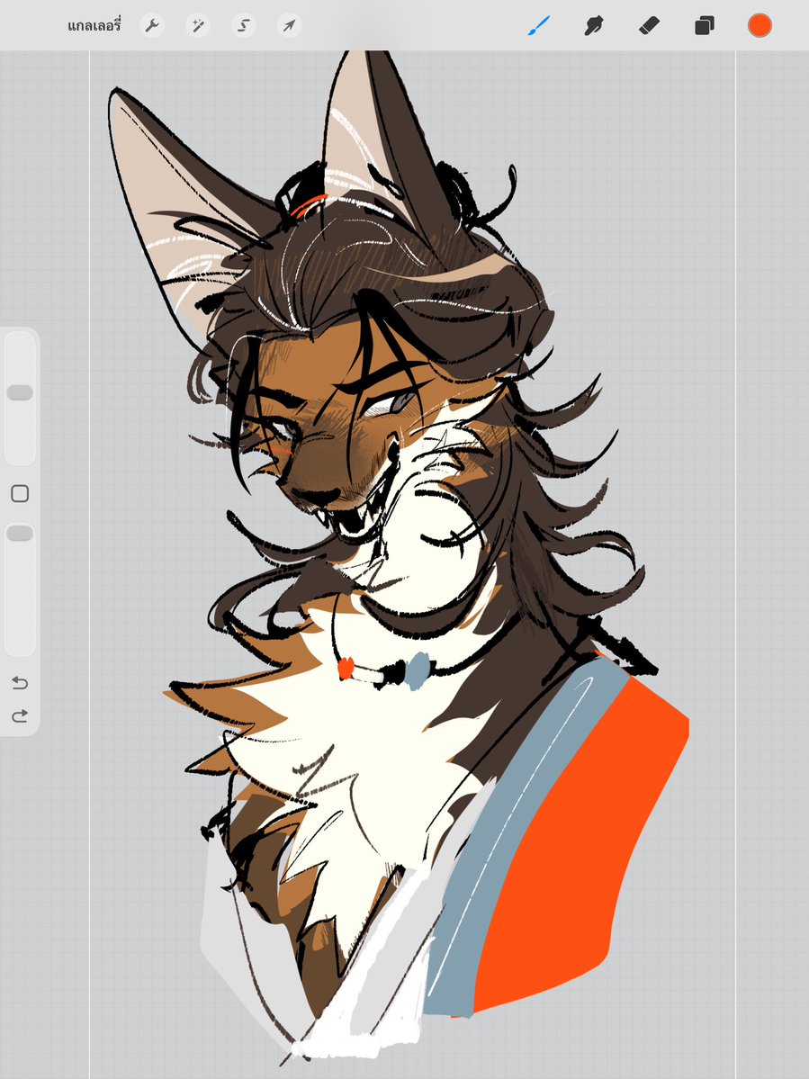 BXNKE's tweet photo. เทสสีปมนี้ก่อน ไม่ค่อยชินกะตอนวาดจิ้งจอก🫡 https://t.co/qB01nqLAXn