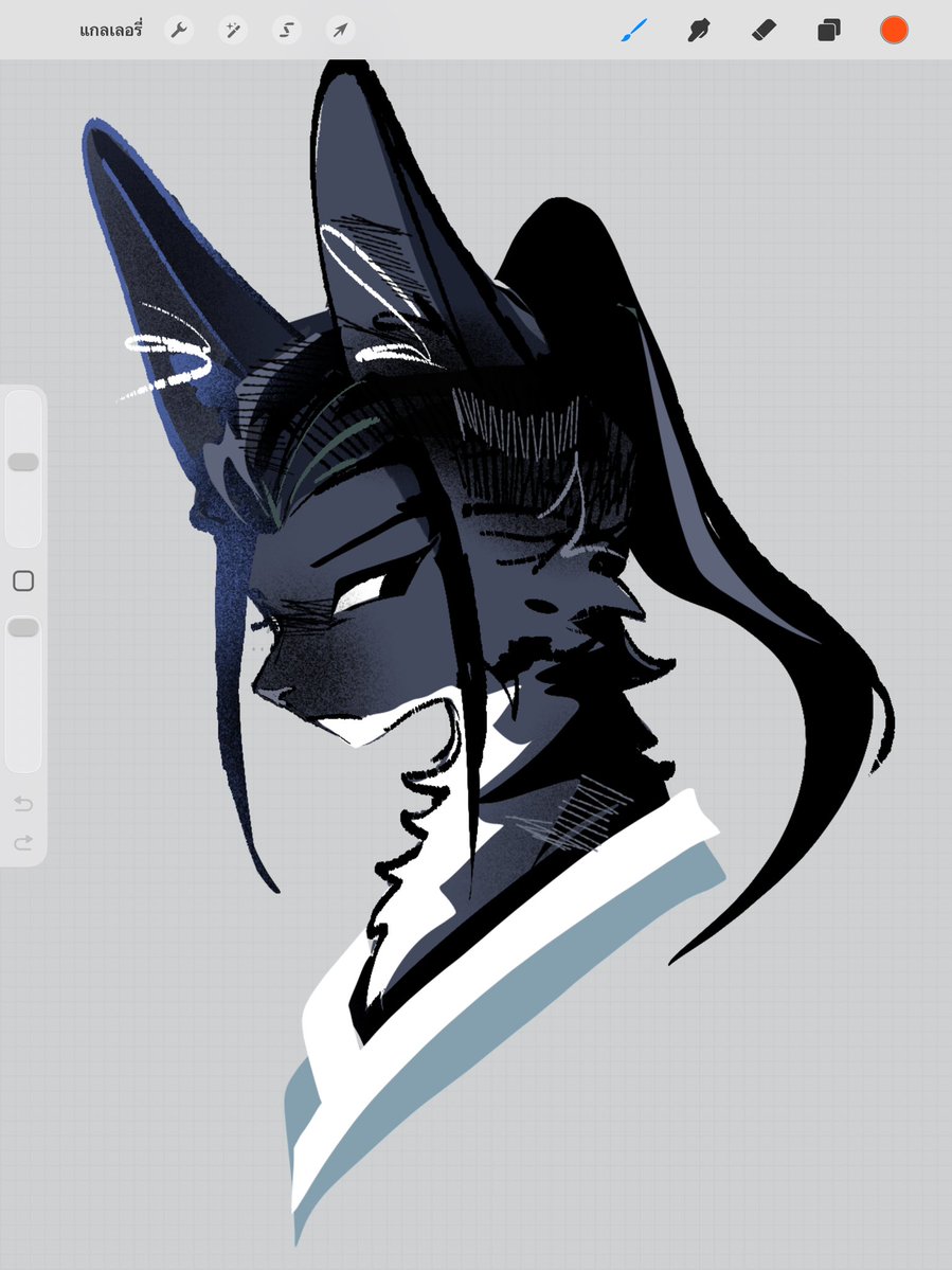 BXNKE's tweet photo. เทสสีปมนี้ก่อน ไม่ค่อยชินกะตอนวาดจิ้งจอก🫡 https://t.co/qB01nqLAXn
