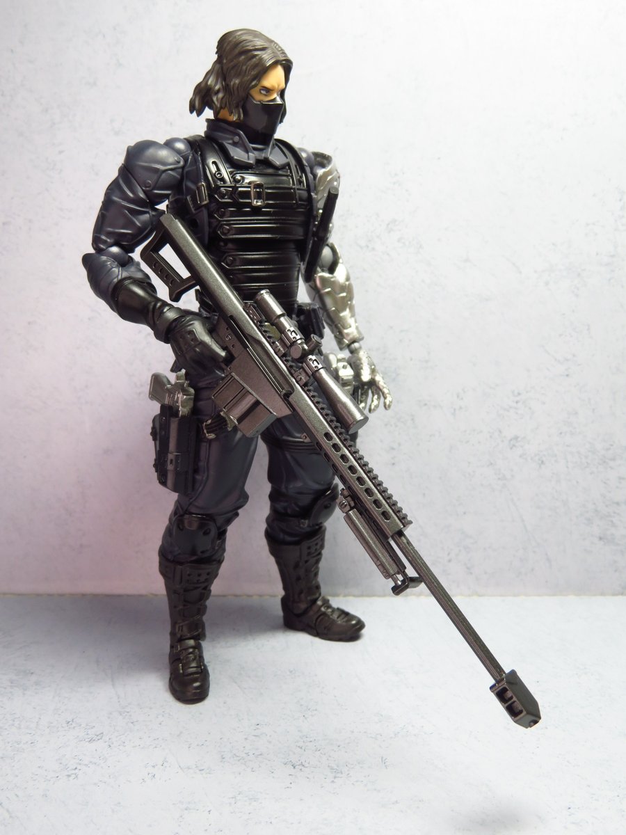 tdtjit11's tweet photo. 最近再販されたオプションパーツ拡張パック　なんか汎用セットみたいなツラをしていますがほぼウィンターソルジャーの付属品セットです #リボルテック https://t.co/T13WTWFz6F