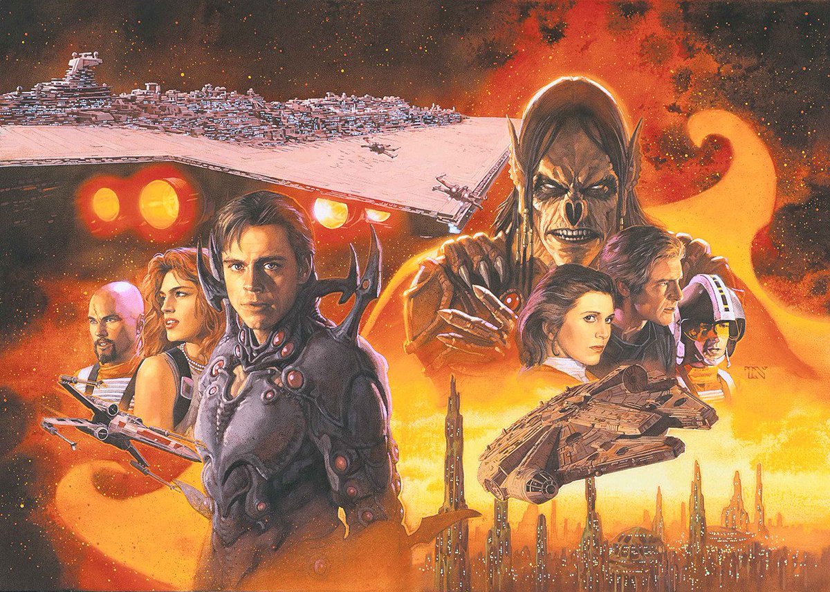 SciFiArchives's tweet photo. Star Wars through the unmistakable style of Japanese artist Tsuyoshi Nagano. https://t.co/eb5M5c0BzY