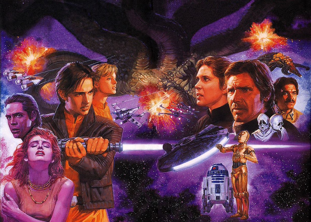 SciFiArchives's tweet photo. Star Wars through the unmistakable style of Japanese artist Tsuyoshi Nagano. https://t.co/eb5M5c0BzY