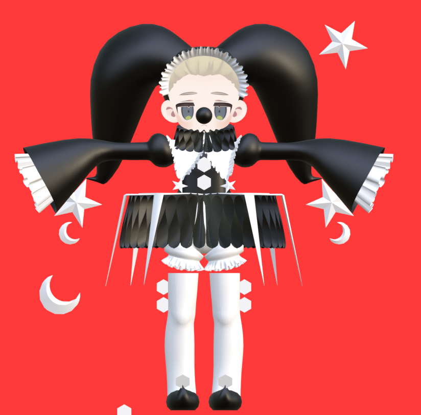Quince_vrchat's tweet photo. ✸Wip✸
ハロウィン衣装ベースできました！
ここからは装飾を練っていきます。。。

#QuinceLaboratory #VRChat #Kipfel3D #まめふれんず https://t.co/uadn5myt2S