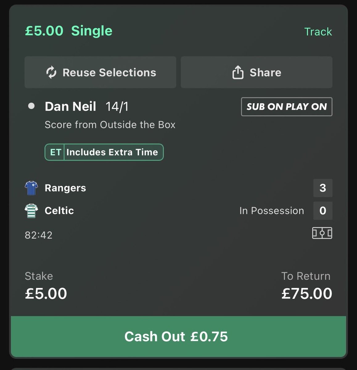AllanMclac1's tweet photo. Settled as a losing bet? Only the two goals from outside the box 😂😂😂😂 @bet365help  get a grip https://t.co/NVVvoVXcxy