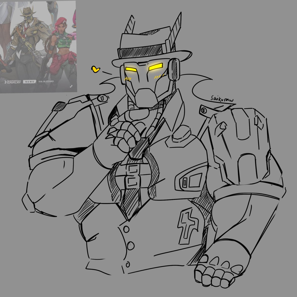 Saikuraw's tweet photo. This hot omnic guy from Overwatch ,,,,, https://t.co/CdabzLdGeo