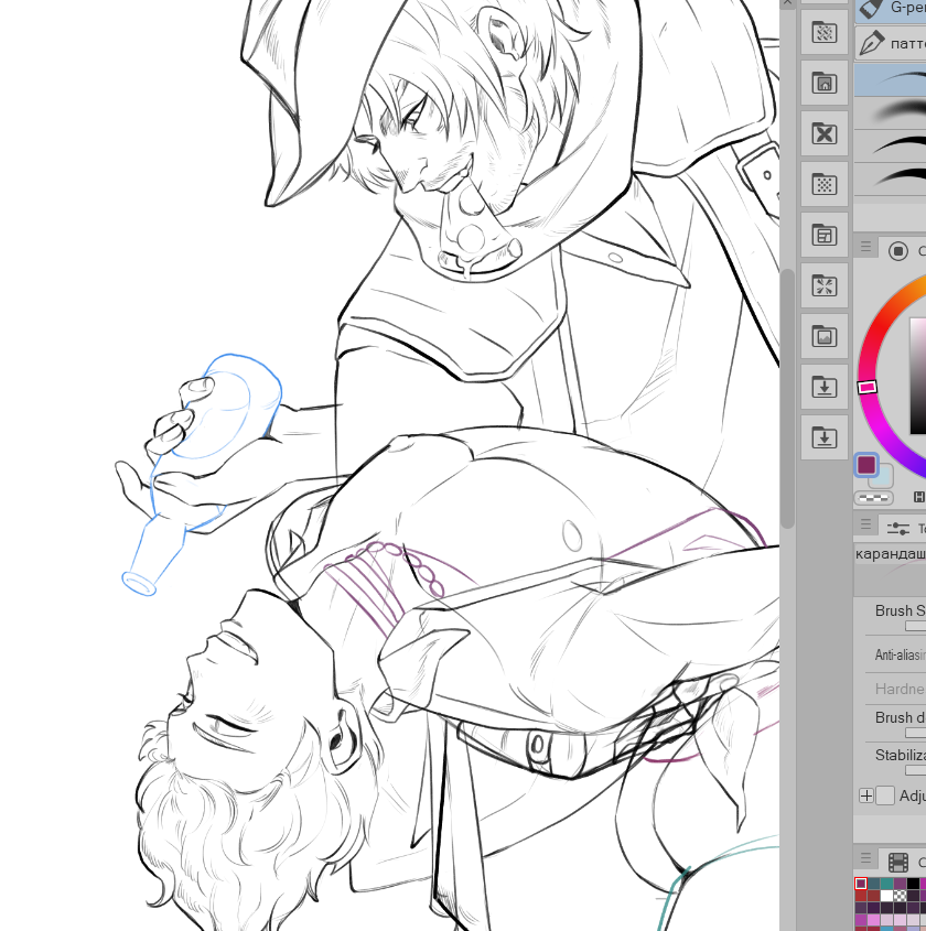 monuru_'s tweet photo. sketch 
I just watched way too many edits of these two🤠

#hsr #dmc #Aventurine #Dante https://t.co/fSNYeK6vSK