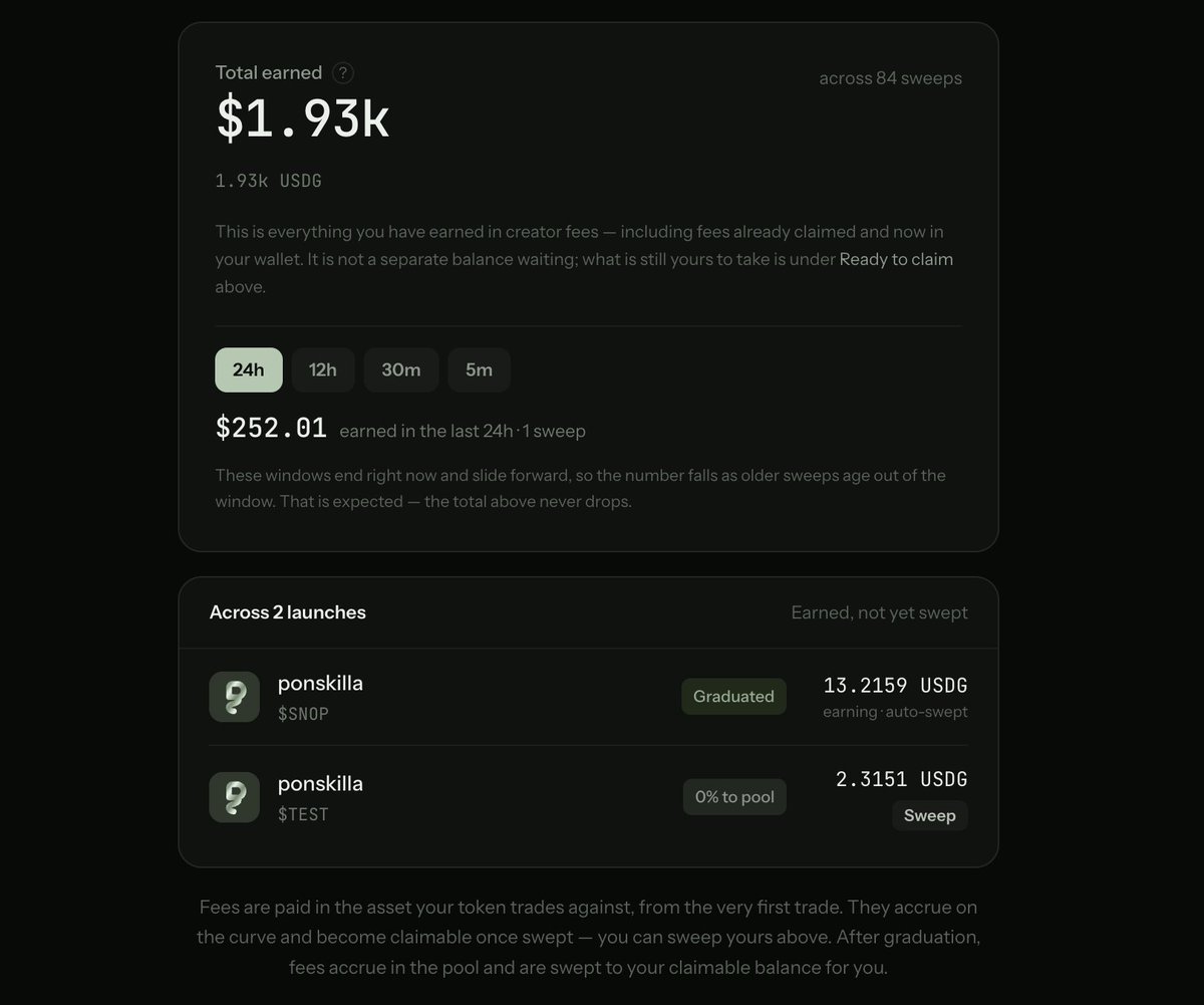 ponskilla's tweet photo. @ponsdotfamily TAKES AND ANCESTRAL AMOUNT OF TIME TO UPDATE YOUR FEES 

 AFTER YOUR TOKEN GRADUATES

WE FIXED THAT

GO TRY IT - https://t.co/ziRui2ULMW

#ponskilla https://t.co/8DNtFpef0y
