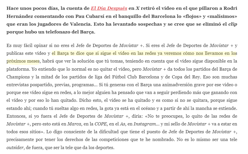 futbolgate_ES's tweet photo. Juanma Castaño: "Si eres el Jefe de Deportes de Movistar + y publicas este vídeo y el Barça te dice que si sigue el vídeo en las redes ya veremos cómo nos llevamos en los próximos meses, habrá que ver la solución que tú tomas" https://t.co/jlDdZgjHOS