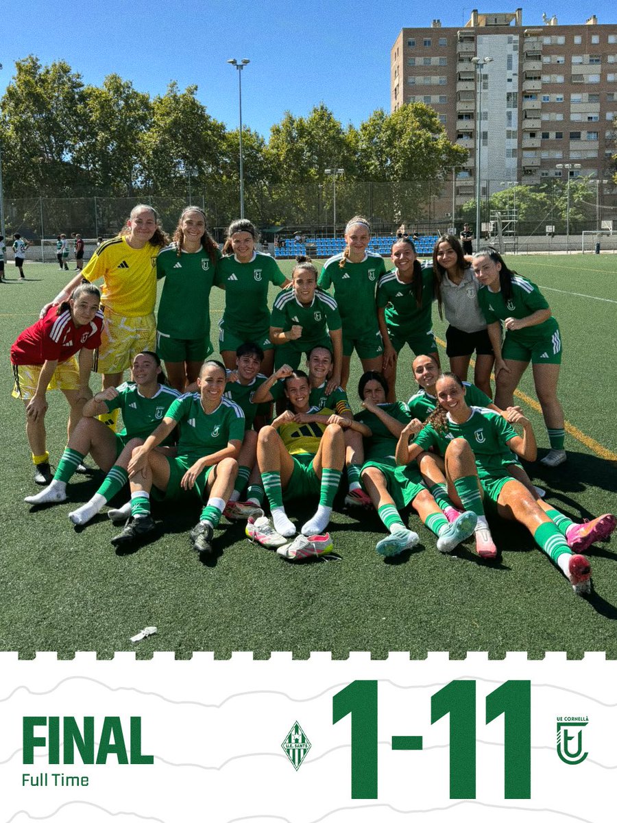 ue_cornella_fem's tweet photo. 🏁 FINAL a Sants! Tanquem un bon cap de setmana de preparació. 💪

Full time with another W.

Otro buen partido de pretemporada de nuestras jugadoras. ⚽️

#UECFem https://t.co/XM6m1BmBtK