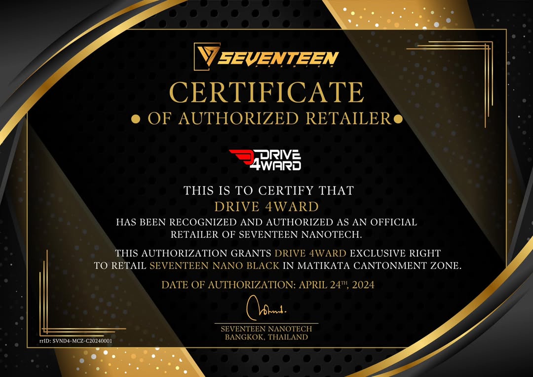 ShariceBer4u's tweet photo. DRIVE 4WARD is now an authorized retailer of Seventeen Nano Tech. Explore the full product range at our showroom: 167/40, Manikdi, ECB Chattar to Kalshi Road, Cantonment, Dhaka 1206. Hotline: +8801933334443, +8801945300600 https://t.co/B7dl0ZmvVg