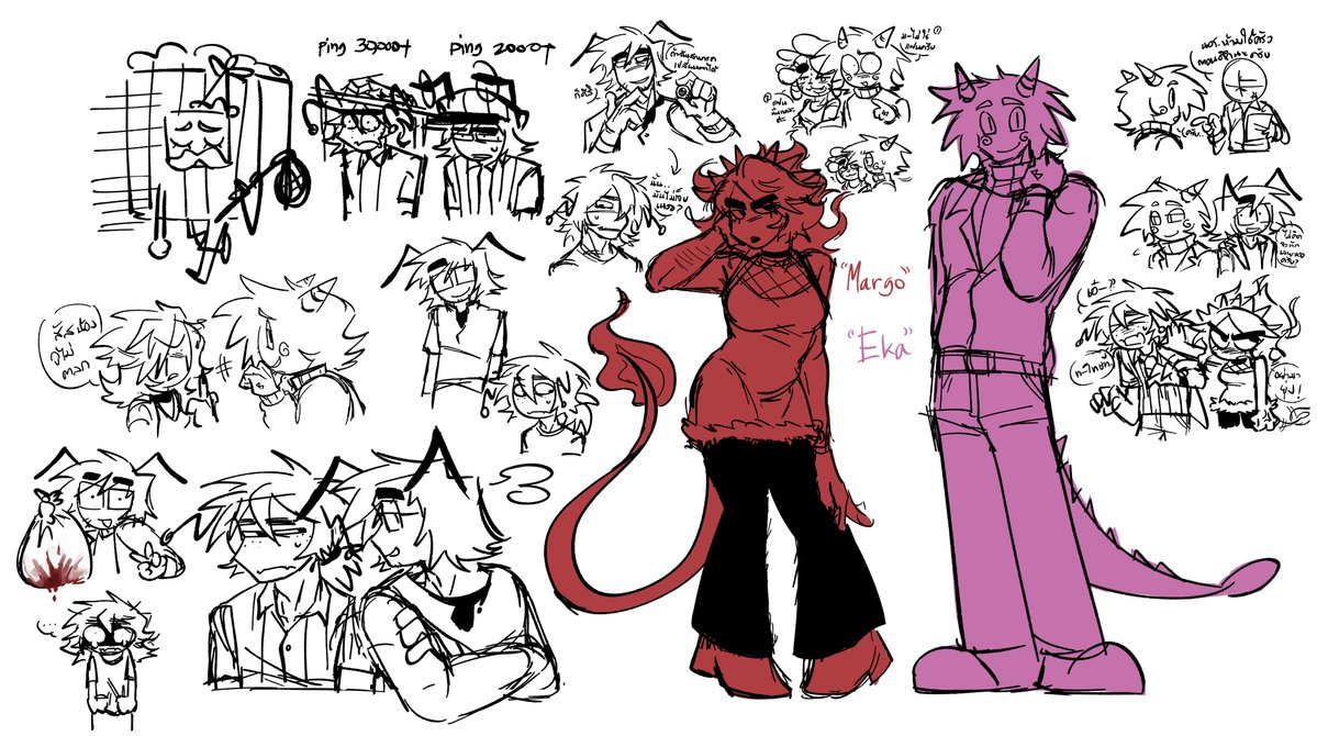 Kcam4alg's tweet photo. #funhouse
Margo and Eka design for my au
And some random doodles lol https://t.co/GQLN34hLWH