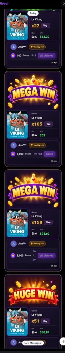 Yntbet's tweet photo. Ann*** didn't just play Le Viking... Ann*** literally robbed the northern gods with a $0.6 shovel 🪓💀

x22 ➡️ x105 ➡️ x158 ➡️ x51 in one session. 

Are we playing the same game or is Ann*** using NordVPN to connect directly to Odin’s WiFi? 📡⚡

#LeViking #CasinoMeme #Yntbet https://t.co/yagCOnGFhs