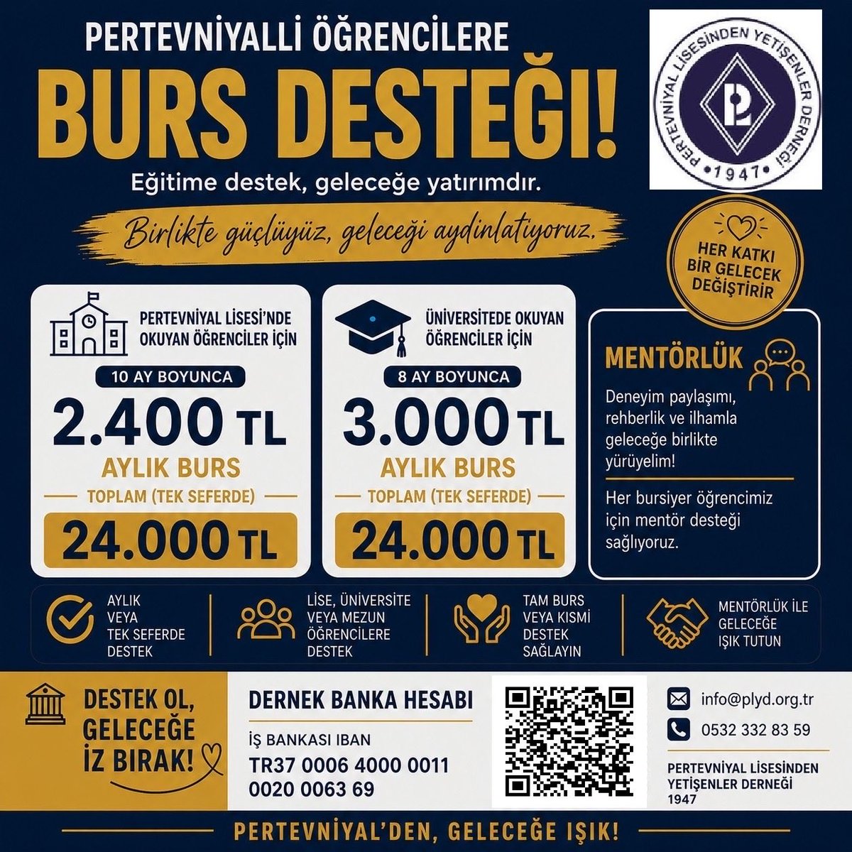 pertevniyalden's tweet photo. PERTEVNİYALLİ ÖĞRENCİLERE BURS DESTEĞİ

Okul yönetimi, dernek yönetim kurulumuz, üyelerimiz ve mezunlarımızın değerli görüşleri ile Pertevniyal Burs ve Mentörlük programı yenilendi. https://t.co/WUfPqd5b86