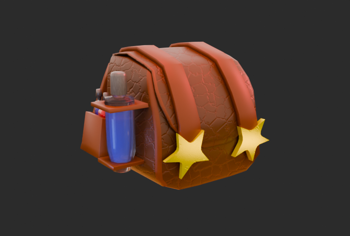 hayashides_zero's tweet photo. Day 5, and we have a healer's backpack.

It was tough. I spent a long time working on the texture and the form... basically, I thought it would be easier
｡ﾟ･ (>﹏<) ･ﾟ｡ 

#3d #modeling #blender #low_poly #backpack https://t.co/ZynzEyeXQ6