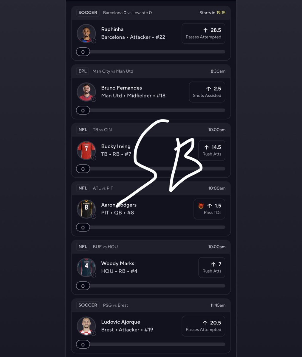 SharpeEdgeSB's tweet photo. 6man 😤
Come join our team ⤵️⤵️
https://t.co/fD5IHWkpKB

#Gambling𝕏 #Prizepicks #Potd #Dailyfantasy #SharpeEdgeSB https://t.co/slUGQQXKtN