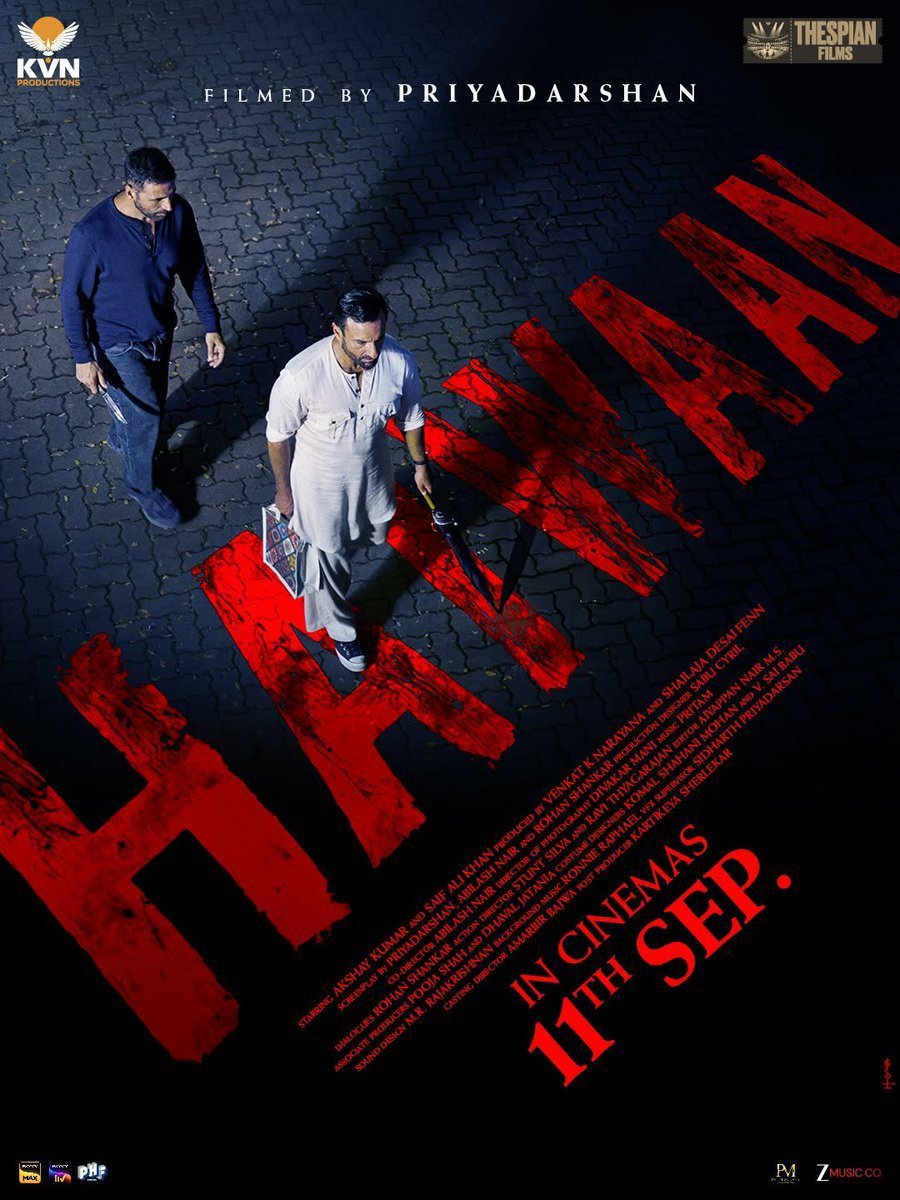 Vijay_Karthik27's tweet photo. #Haiwaan : 3/5 🎬

• Both 1st Half and 2nd Half is Decent ✌🏽 
• Good Performance from Both Saif Ali Khan &amp; Akshay Kumar 👌🏽
• Simple Storyline with some Good Scenes, Making &amp; Thrill Moments 🤞🏽
• The Screenplay is Slow But not boring 🤝🏽

Overall : A Decent Thriller Film ✅ https://t.co/9vjnlcJ5sb