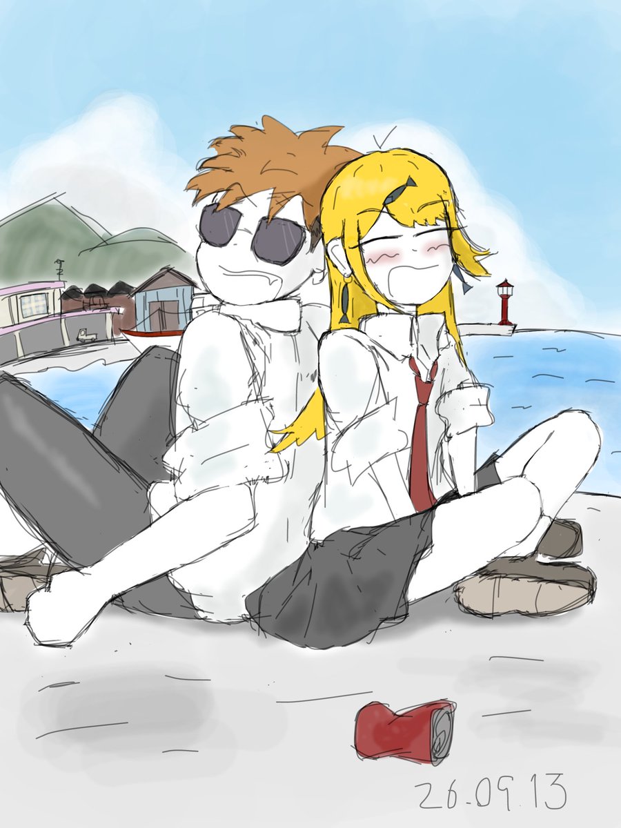 cleaning0213's tweet photo. 一次・二次創作混合 1日1枚絵企画

【13/30】
まだ海と心が青かった頃
#平塚ファンアート銀座 #oc https://t.co/4Jjx3ljF5b