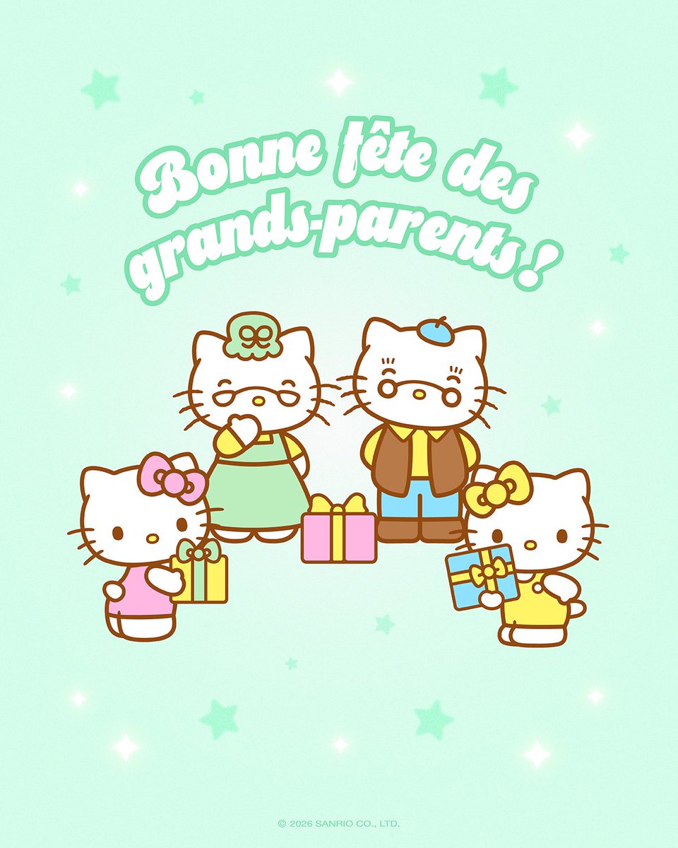 hellokitty's tweet photo. Here’s to the grandparents who make every moment extra special 💕#GrandparentsDay https://t.co/VmvBJJPfpA