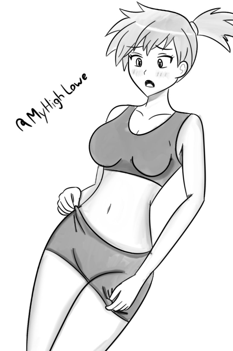 MyHighLowe's tweet photo. This one kept me up late last night

The Lovely Misty of Gen 1 fame trying on a new gym leader uniform something about a gym leader in Galar made her have to change it up and she’s a little embarrassed
 
WIP

#digitalart #Misty #Pokemon #fanart #doodle #anime #art #sketch #r34 https://t.co/Fn3nyJgEPW